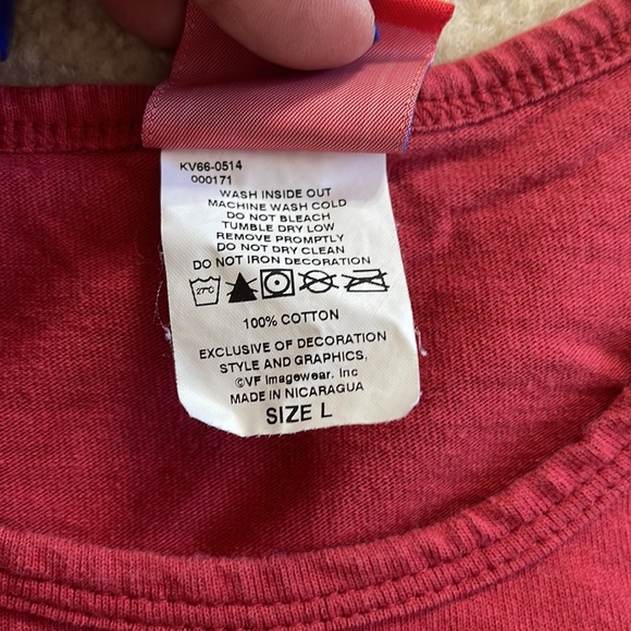 Cute NFL For Her Arizona Cardinals Red Tee Shirt Size Large - Picture 12 of 12